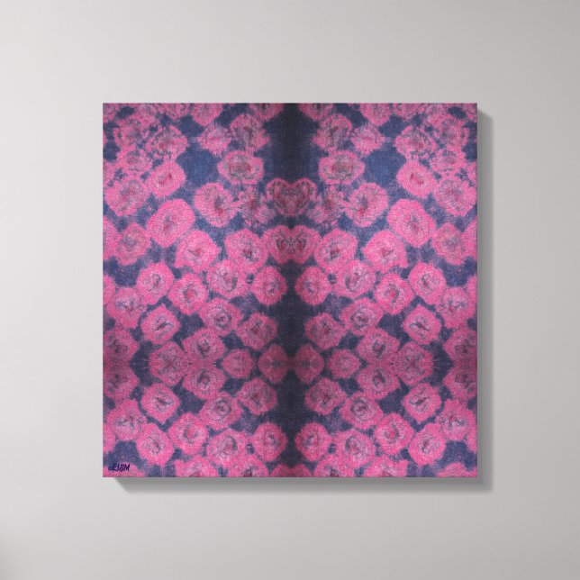 Toile Pink Poppies Stretched Canvas Print (Recto)