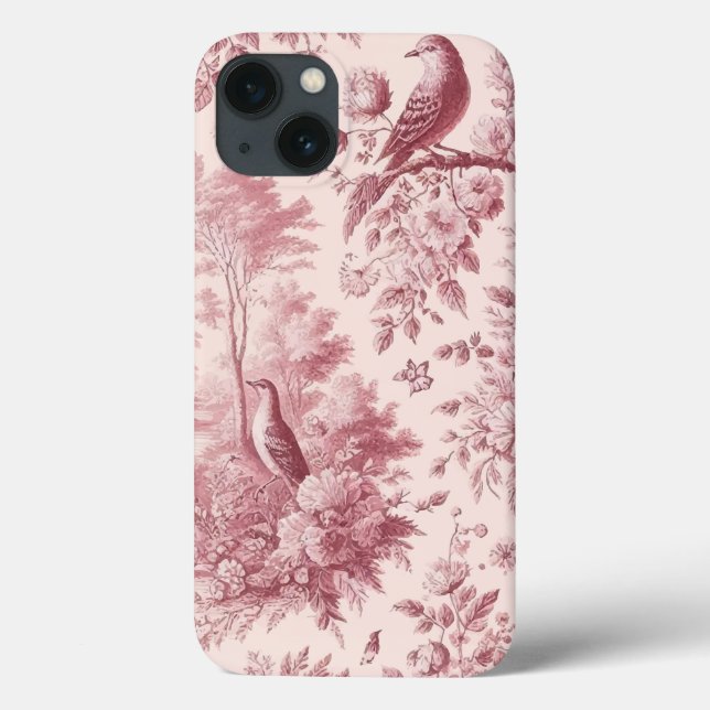 Toile Pink Vintage Case-Mate iPhone Case (Back)