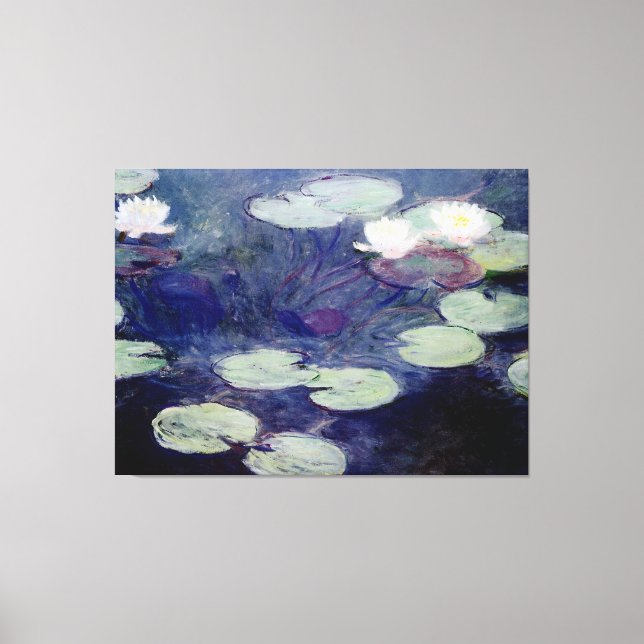 Toile Pink Water-Lilies : 1897-99 par Monet (Recto)