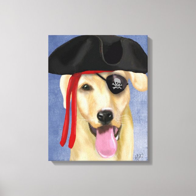 Toile Pirate du Labrador jaune (Recto)