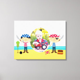 Toile Pirates Photo Cute Boy [24x18 Pouces] Canvas Impri