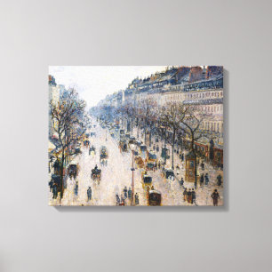 Toile Pissarro - Boulevard Montmartre, matin d'hiver