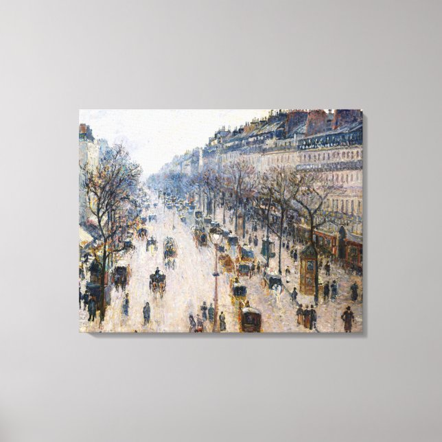 Toile Pissarro - Boulevard Montmartre, Matin d'hiver Po (Recto)