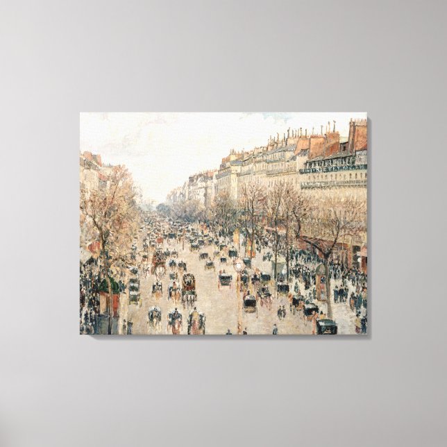 Toile Pissarro - Boulevard Montmartre, Soleil après-midi (Recto)