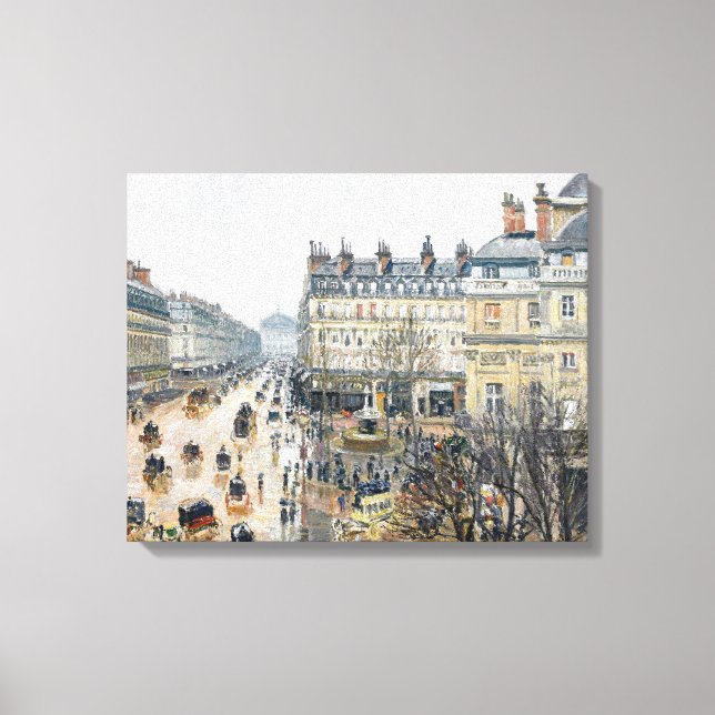 Toile Pissarro - Carré de théâtre français, Paris, (Recto)