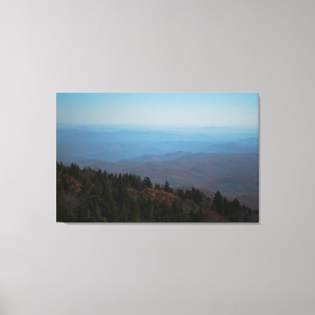 Toile Pittoresque Blue Ridge Mountains Paysage Photograp (Recto)