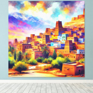 Toile Pittoresque_Vues_du_Maroc_Ait_Benhaddou