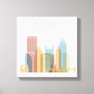 Toile Pittsburgh, Pennsylvanie   Ville Skyline