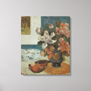 Toile Pivoines chinoises et mandoline de Paul Gauguin