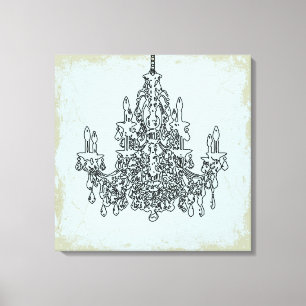 Toile PixDezines Fond DIY/Lustre Noir