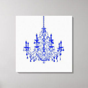 Toile PixDezines Fond Diy/Lustre Royal Bleu