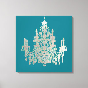 Toile PixDezines Lustre DIY de Fond/Candélabre en Argent
