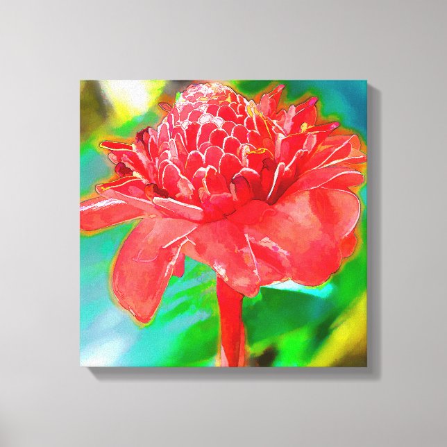 Toile PixDezines Tropical Torch Ginger (Recto)