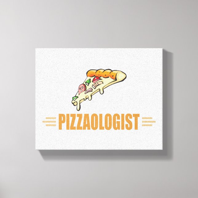 Toile Pizza drôle (Recto)