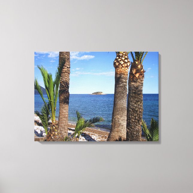 Toile Plage dans l'Albir, Altea, Alicante, l'Espagne (Recto)