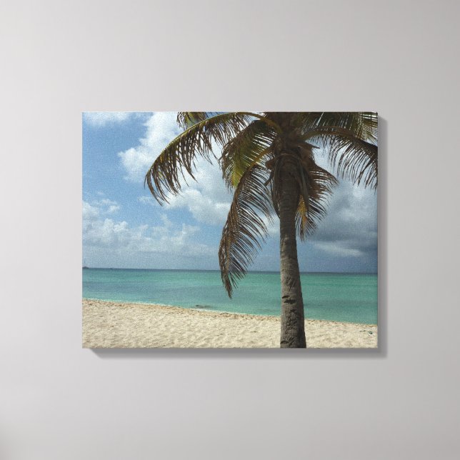 Toile Plage d'Aruba I Belle Scène Nature (Recto)