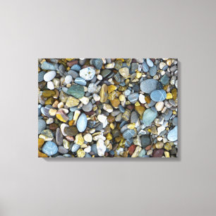Toile plage de galets