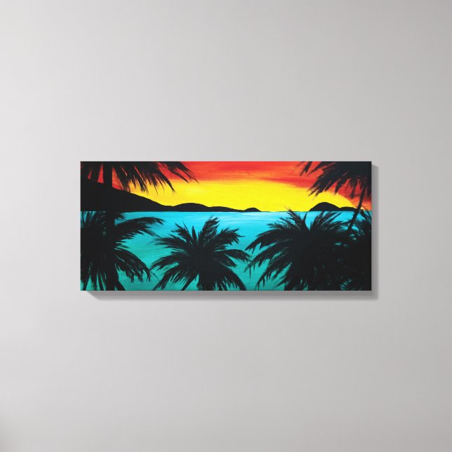 Toile Plage de Magen's Bay | Art caraïbe (Recto)