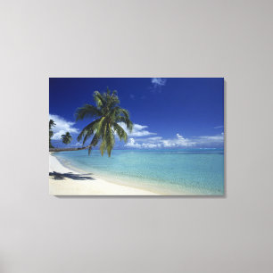 Toile Plage de Matira sur l'île de Bora Bora,