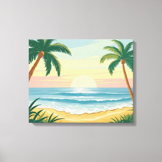 Toile Plage de Palm (Recto)