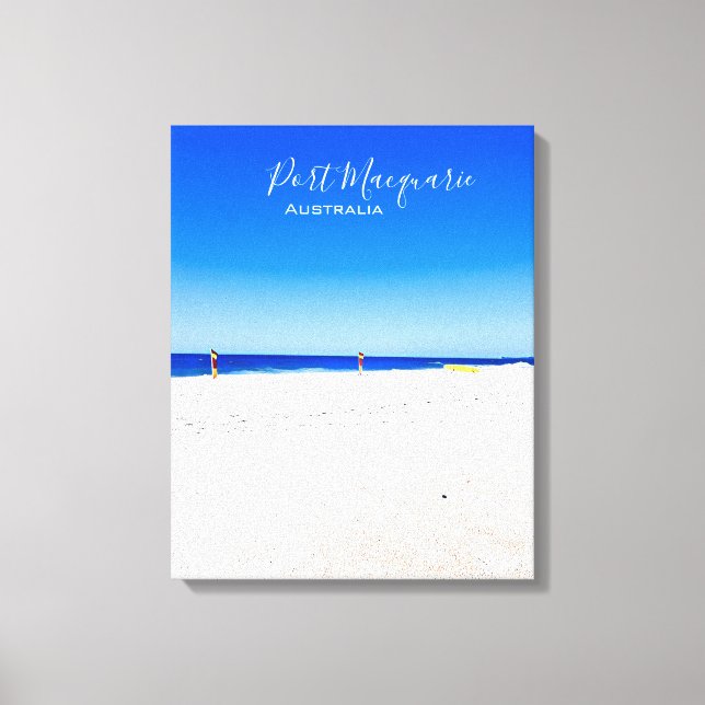 Toile Plage de Port Macquarie en Australie (Recto)