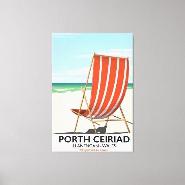 Toile Plage de Porth Ceiriad Wales (Recto)