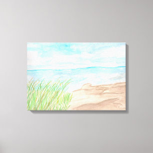 Toile Plage de roseaux