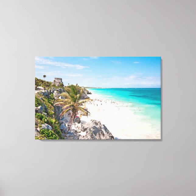 Toile Plage de Tulum (Recto)
