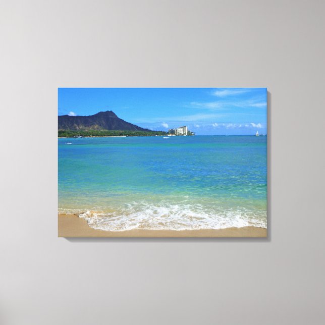 Toile Plage de Waikiki (Recto)