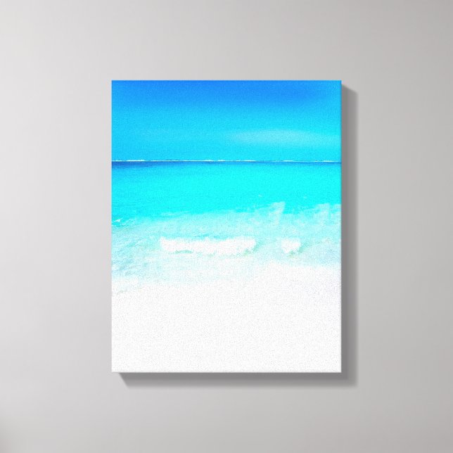 Toile Plage d'été Océan bleu (Recto)