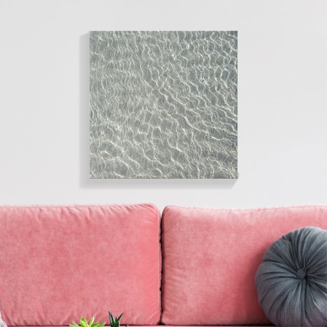 Toile Plage Océan Eau Ondes & Sable (Insitu(Salon))