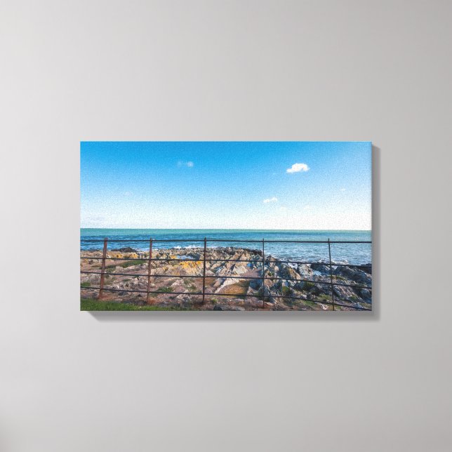 Toile Plage rocheuse en Irlande (Greystones) (Recto)