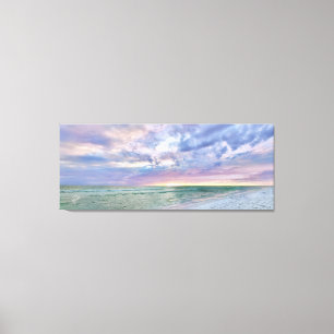 Toile Plage Sunset Pastel Art marin