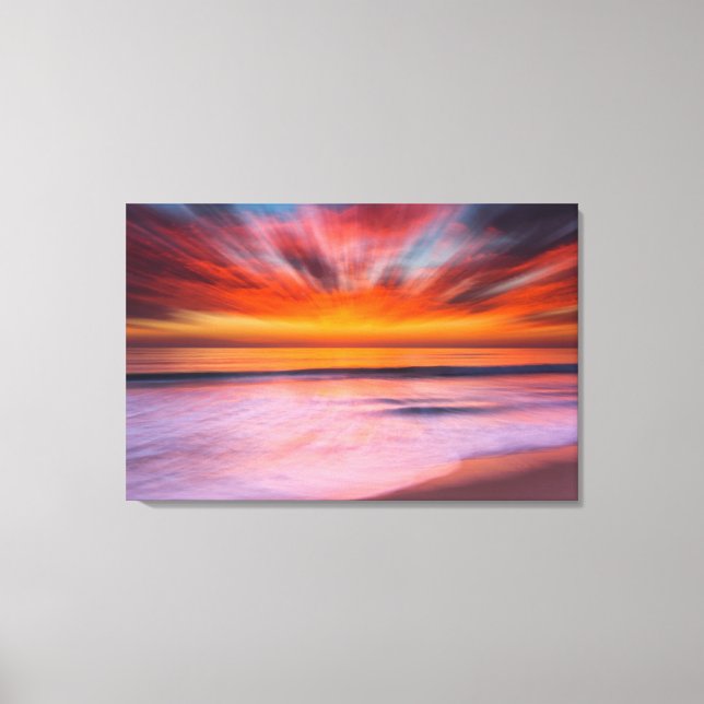 Toile Plage Sunset Tamarack | Carlsbad, CA (Recto)