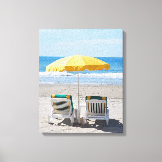 Toile Plage Transat vacances (Recto)