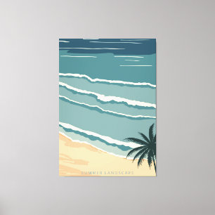 Toile Plage tropicale