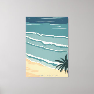 Toile Plage tropicale