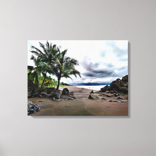 Toile Plage Walk Stretched Canvas Imprimer