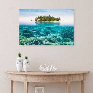 Toile Plages tropicales   Ari Atoll Maldives