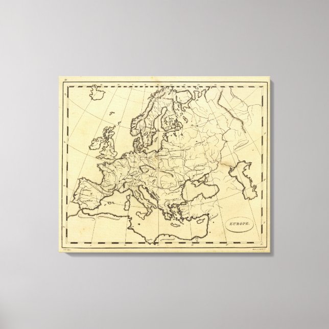 Toile Plan de l'Europe (Recto)
