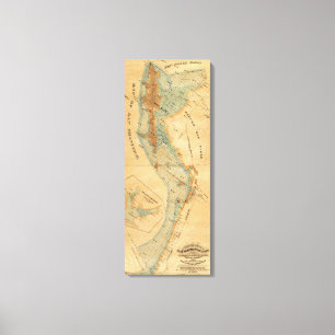 Toile Plan des marais salés et des marais