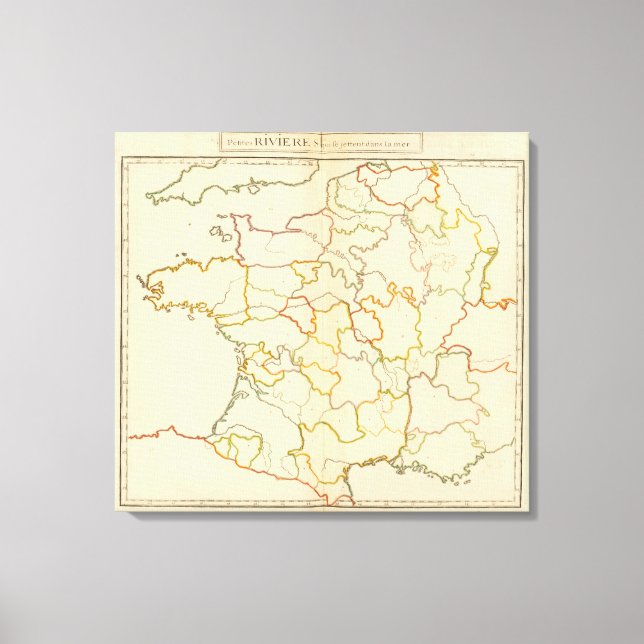 Toile Plan des petites rivières françaises (Recto)