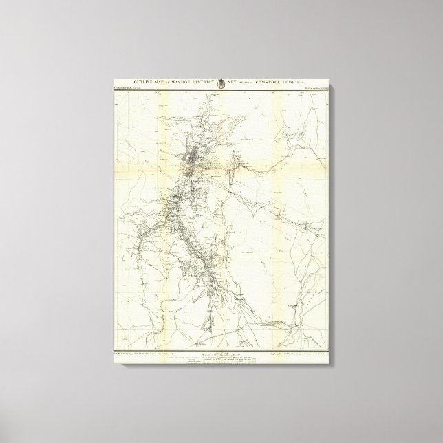 Toile Plan du district de Washoe (Recto)