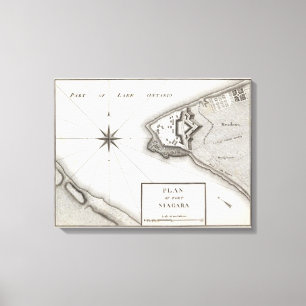 Toile Plan du fort Niagara
