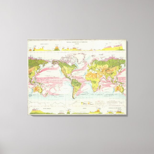 Toile Planète et courants océaniques Carte (Recto)