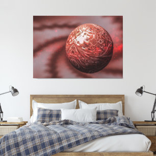 Toile Planète Mars. Vue extérieure.