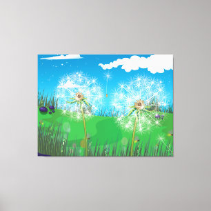 Toile Plante Dandelion