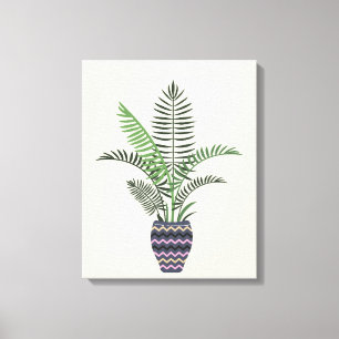 Toile Plante dans Vase décorative