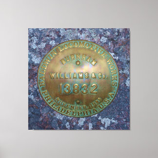 Toile Plaque de construction de locomotives à vapeur