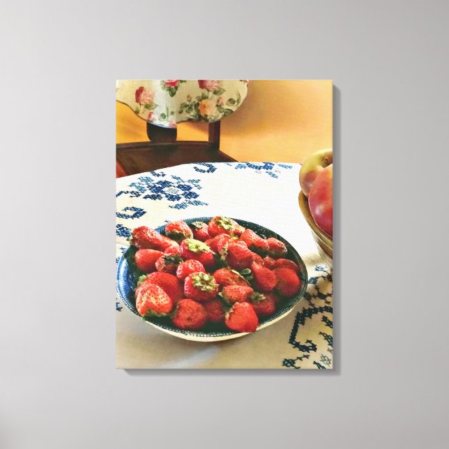 Toile Plaque De Fraises (Recto)
